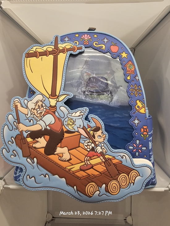 Loungefly Handbags - Loungefly Disney Pinocchio Raft Monstro Lenticular Mini Backpack